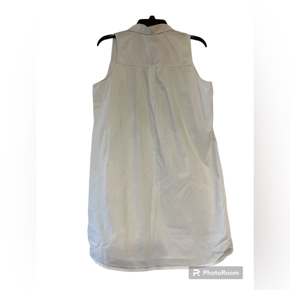 Abercrombie & Fitch White Cotton Shirt Dress Size Medium - Picture 4 of 9